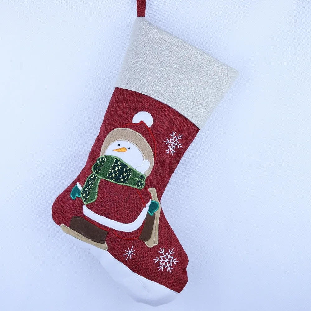 Бесплатная доставка 2 шт./лот высокое качество ткань Рождественский чулок