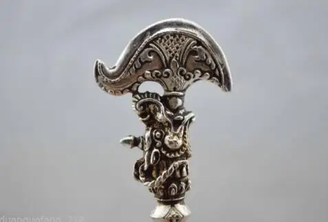 YM 304 тибетская Серебряная буддистская дорье Ax Phurpa Pestle Vajra подвеска