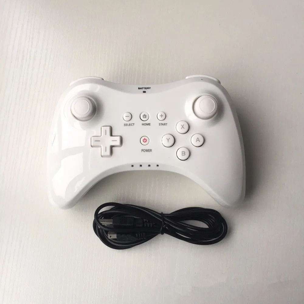 Беспроводной пульт дистанционного управления с usb-кабелем для Nintendo wii U Classic Dual Bluetooth Gamepad, обновление игрового геймпада