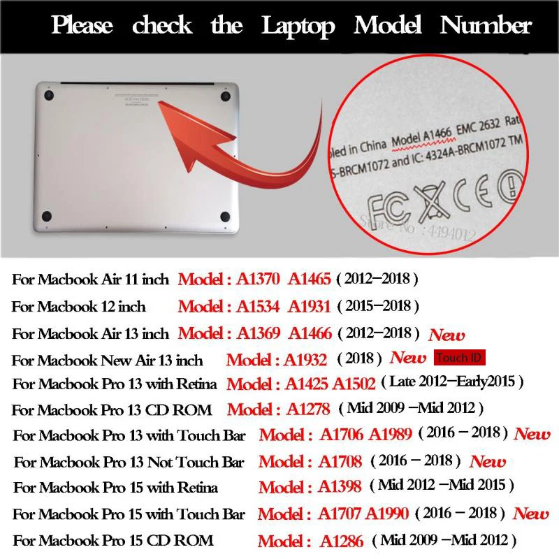 

Matte laptop Cases For Apple macbook Air 13 11 Pro Retina 12 13.3 15.4 Cover For Macbook New air 13 pro 13 with Touch Bar