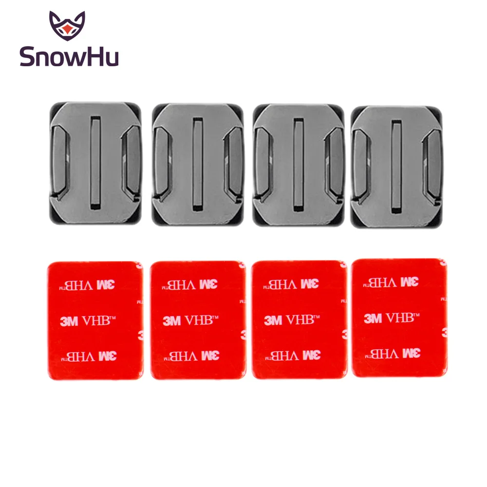 Аксессуары SnowHu для gopro Крепление криволинейной поверхности база 4 x изогнутое