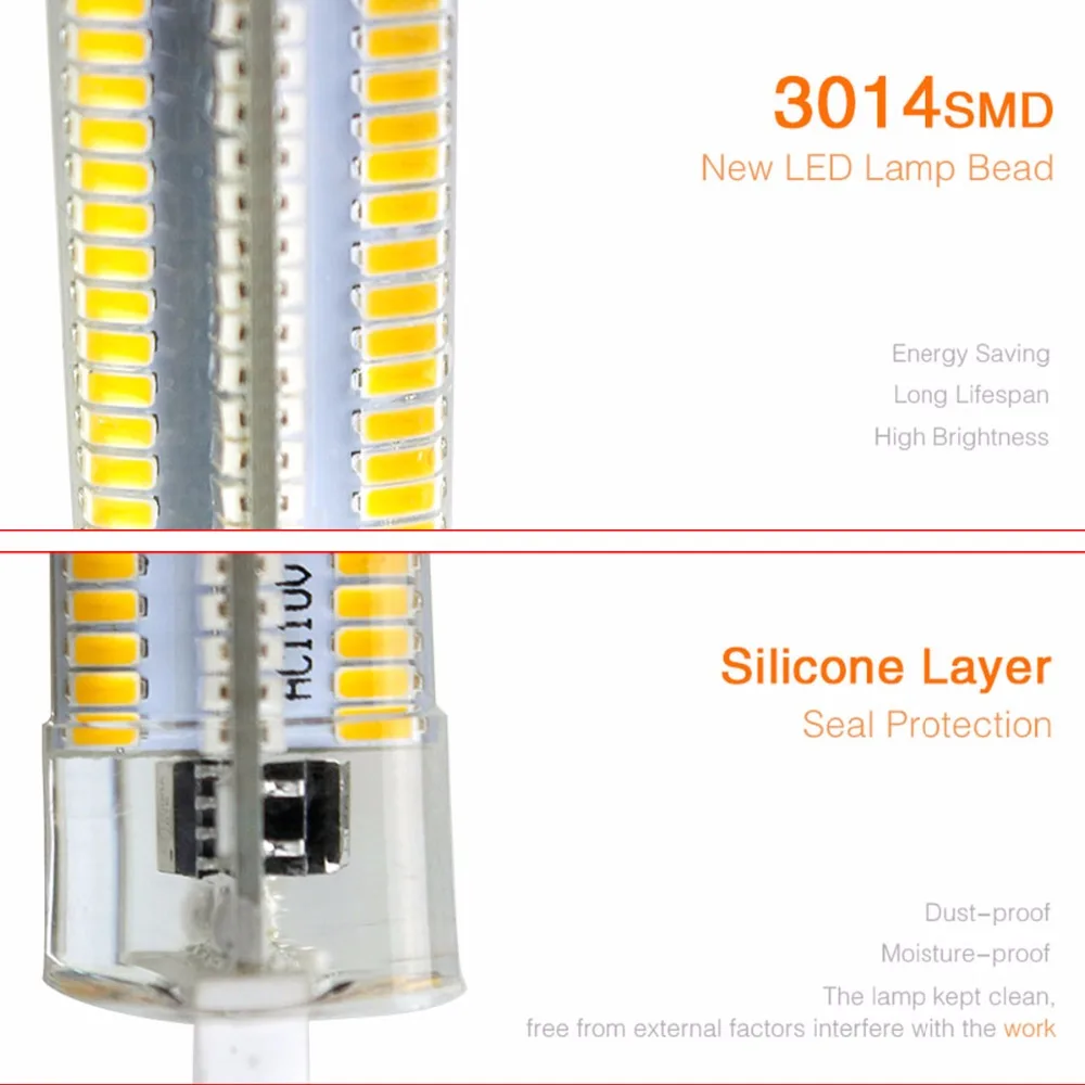 Затемнения E14 LED Bombillas E11 E12 E17 кукурузная лампа высокой яркости SMD 3014 чип Lampara Свеча