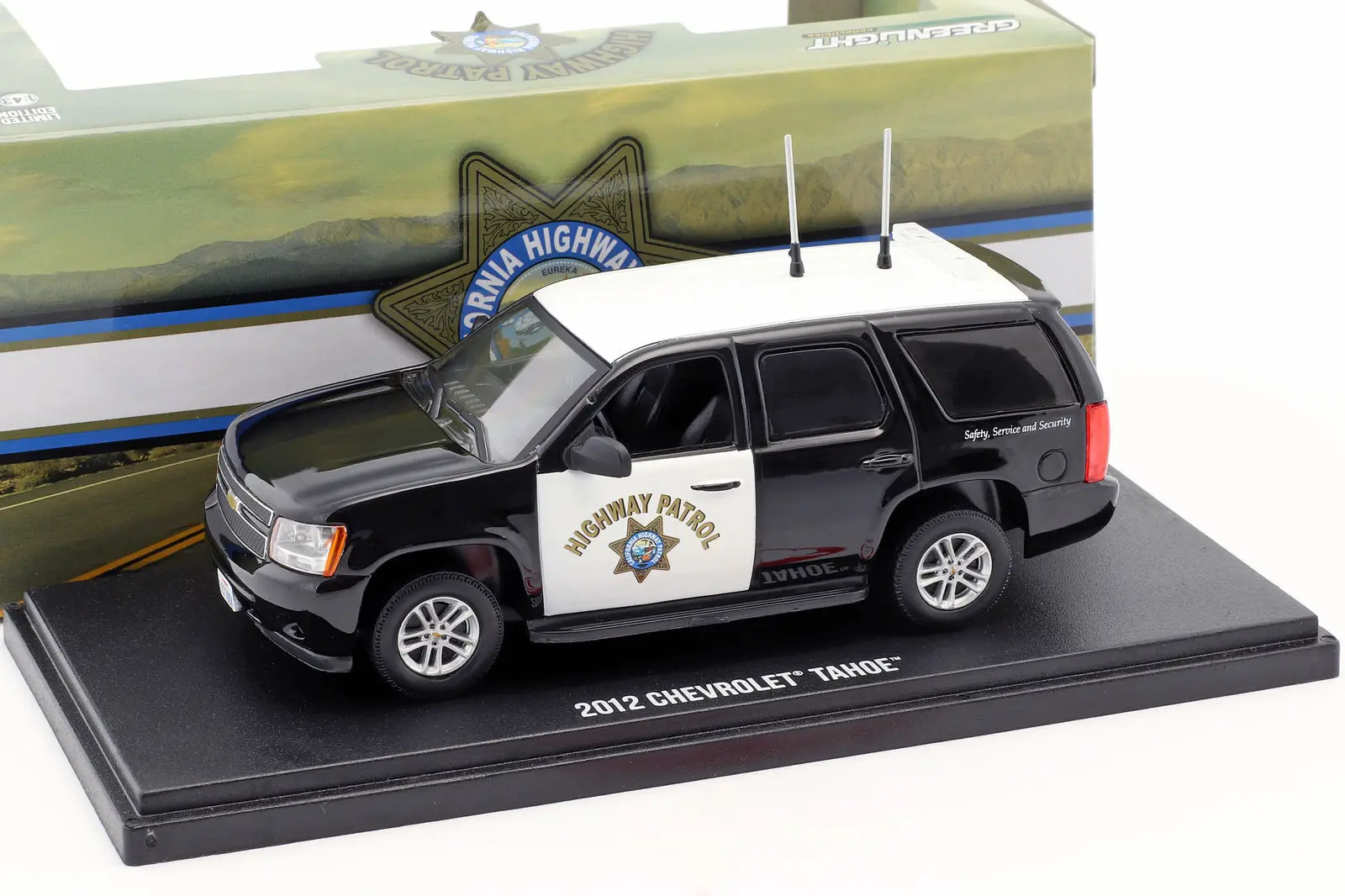 GreenLight 1:43 2012 Chevrolet Tahoe California шоссе патруль бутик игрушечный автомобиль из сплава