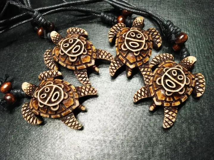 12 шт. имитация кости черепахи счастливый Тибетский Плетеный байкерские Цепочки и