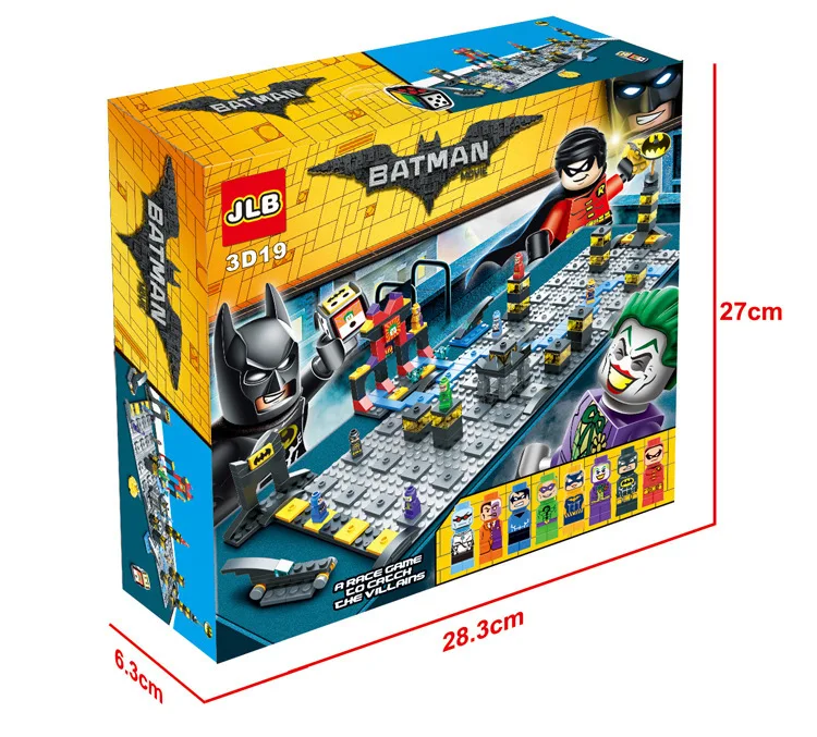 JLB 3D19 260 шт. 8 фигурок мягкая ручка сцена настольная игра строительные блоки