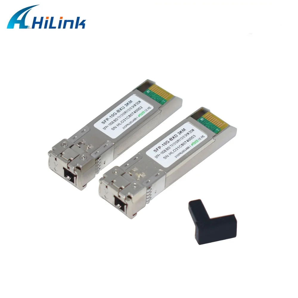 5 пар/набор hilinktech 10 ГБ/сек. для программирования в производственных условиях+ Bi-направленный приемопередатчик, 3 км 1310/1310nm 10G bidi SFP LC/оптический патч-корд, DDM