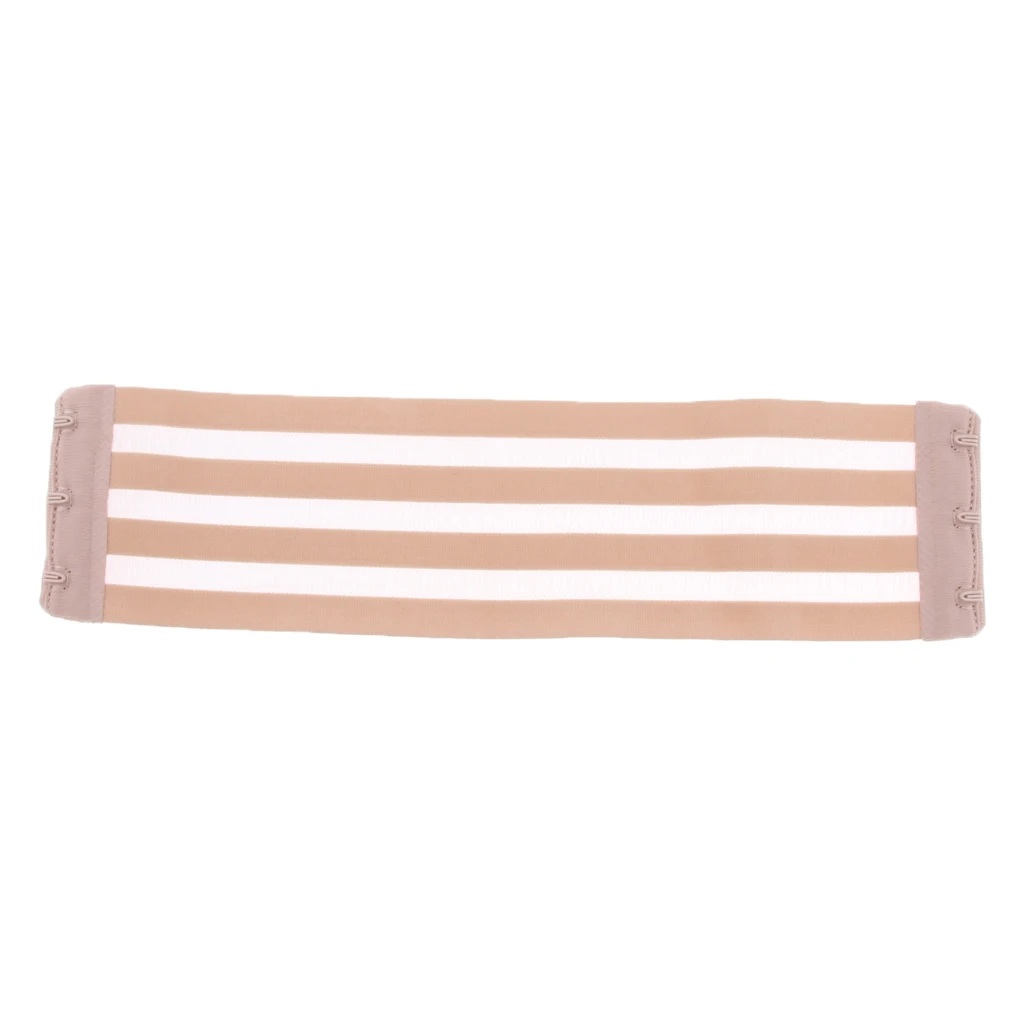 Beige Woman Bra Extenders 3 Hooks Ladies Bra Extension Strap Hollow Out Lengthen Strapless Bra Accessories - Цвет: Beige