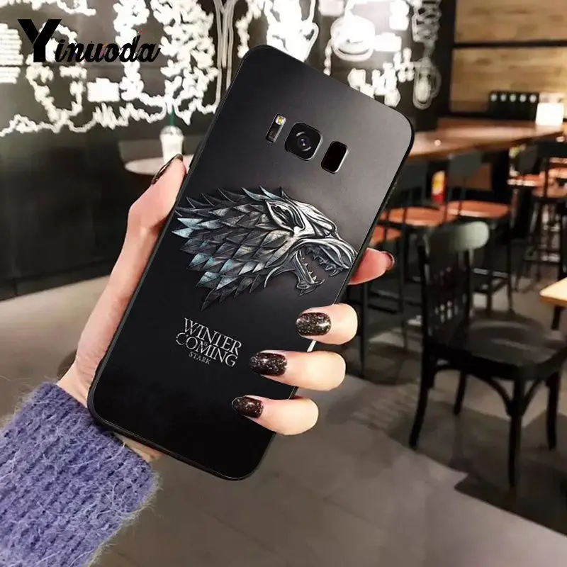 Yinuoda Игра престолов зима наступает шаблон мягкий чехол для телефона из ТПУ Samsung A8