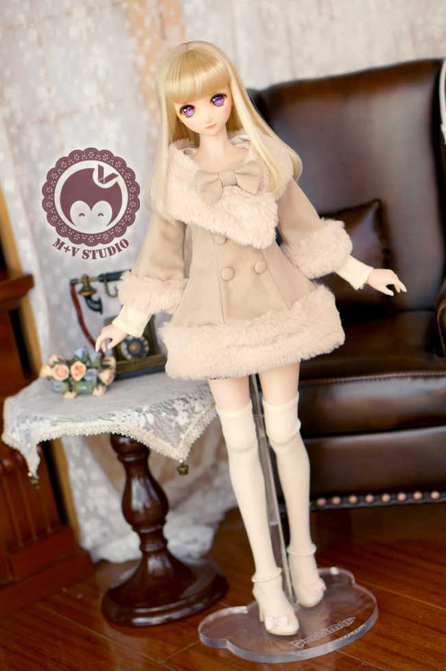 Красивое двубортное пальто для кукол BJD 1/3 CW19|doll clothes|for bjdbjd coat |