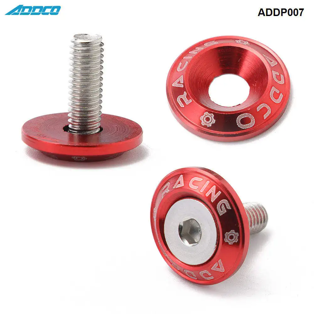 Addco Sport M6 10 шт. болт с шестигранной головкой бампер крыло шайба из анодированного