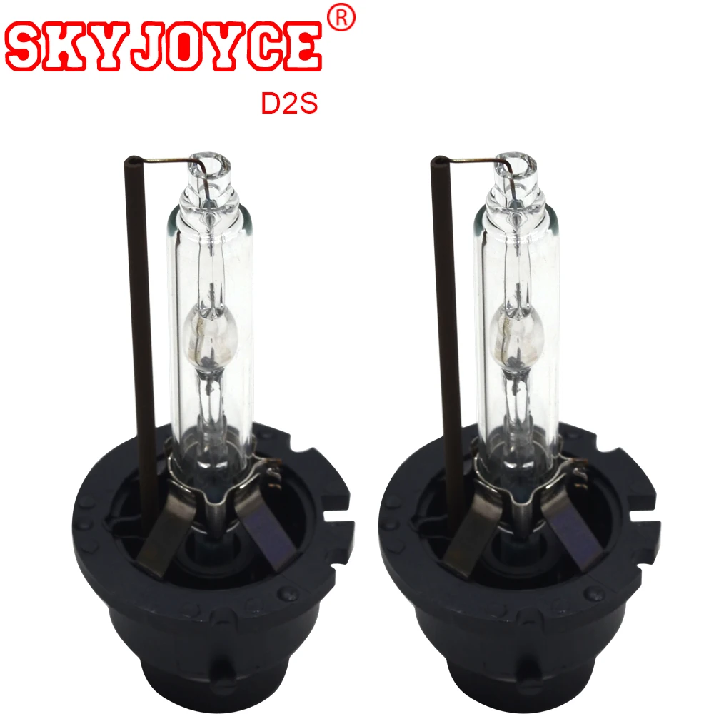 Ксеноновая hid лампа SKYJOYCE 2 шт. 35 Вт 4300K 5000K 8000K 6000K D1S металлический держатель D2S D3S D4S