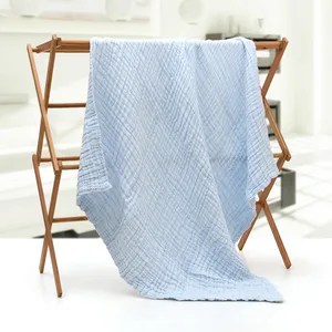 Одеяло из 100% хлопка для новорожденных, детское, мягкое, марлевые пеленки, 110 см на 110 см