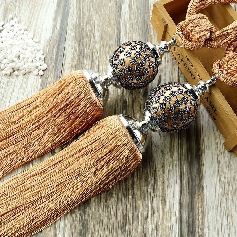 European Modern Curtains Hanging Balls Belt Curtain Tieback Tassel Bandages Brushes Accessories | Дом и сад