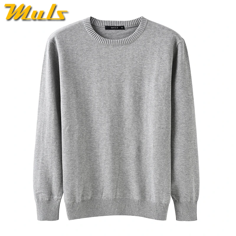Чистый хлопок свитера мужчин лучший стиль О шеи мужские MULS марка джерси пуловеры - Фото №1