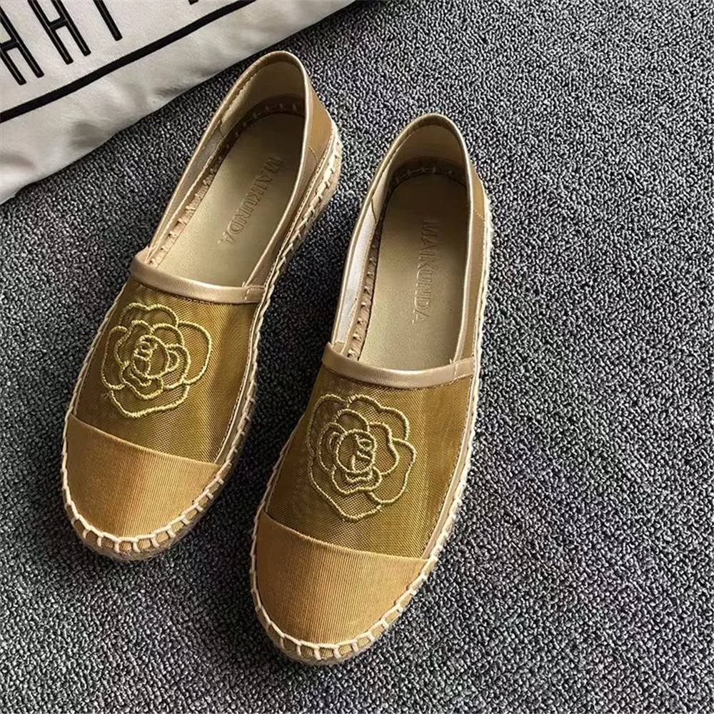 Женская обувь Новинка 2019 года сезон весна лето сетчатые эспадрильи модная без