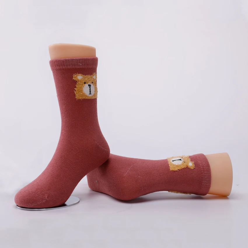 5 пар/лот хлопок детские носки Обувь для мальчиков девочек Медвежонок Детские
