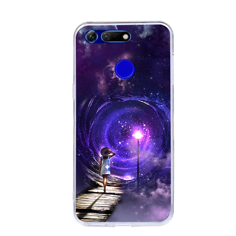 Чехол для Huawei Honor View 20 6 4 дюйма силиконовый мягкий чехол из ТПУ V20 чехлы задней