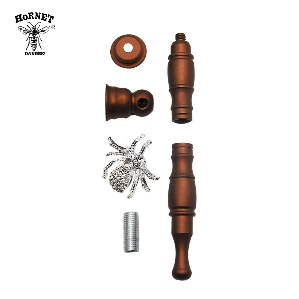 HORNET алюминиевая металлическая курительная трубка 130 мм чаша трубы Мини