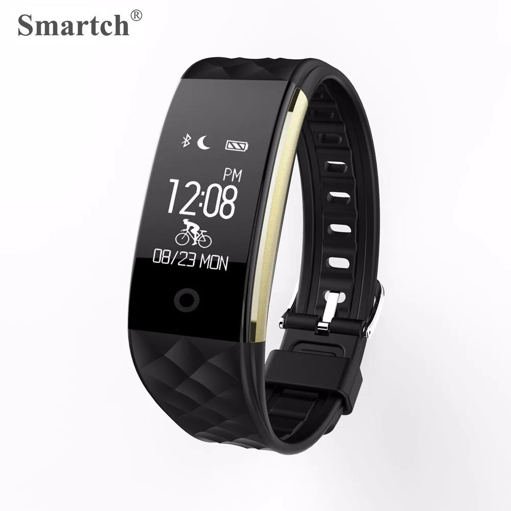 Smartch S2 умный Браслет пульса Мониторы шагомер сна Фитнес трекер браслет smart Band PK mi