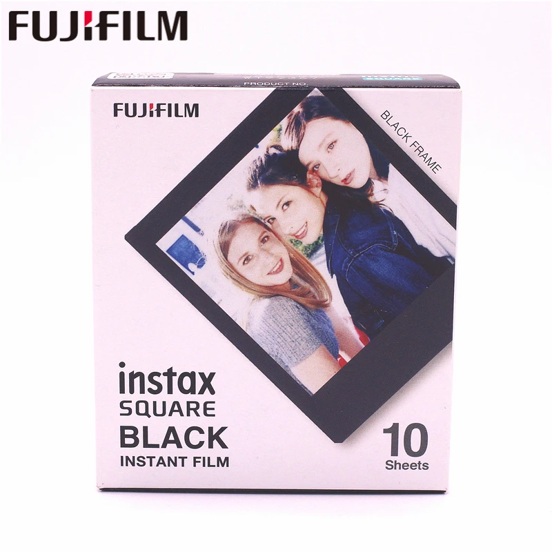Fujifilm Instax квадратная мгновенная черная рамка пленка 10 листов для Square SQ10 гибридный