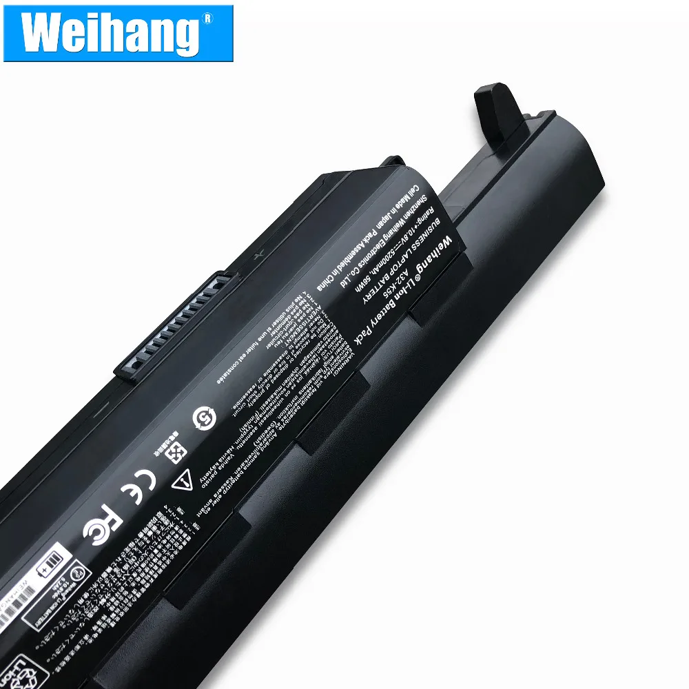 Аккумулятор Weihang 5200 мАч для ASUS X45 X45A X45C X45V X45U X55 X55A X55C X55U X55V X75 X75A X75VD U57 U57A U57V