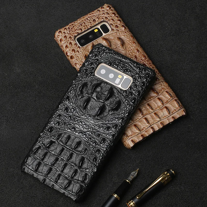 

Phone Cases For Samsung Galaxy S6 S7 S8 S9 S10 Plus Crocodile Head Texture Case For Note 8 9 A5 A7 A8 2018 J3 J5 J7 2017 case