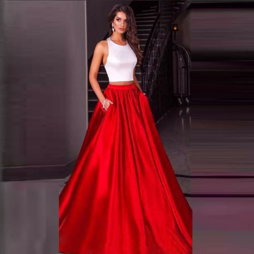 Vestido De Festa испанский Вечерние платья 2 шт. Длинные вечерние с карманами Abendkleider