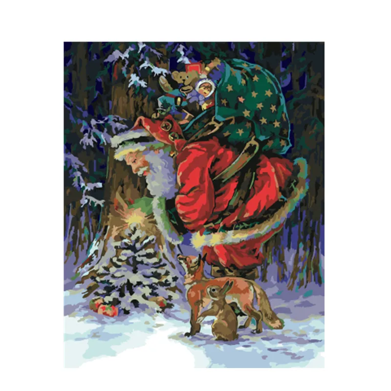 GX22269 DRAWJOY картина в рамке Рождество DIY живопись по номерам Рождественский подарок домашний декор для гостиной ручные уникальные подарки GX22270 - Цвет: GX22269