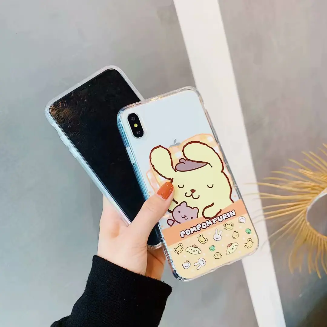 Милые мультипликационные Чехлы Melody Gemini для iPhone 6 6s 8 7 Plus XS чехол MAX XR X Pudding Puppy