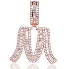 Счастливый сынок однотонный цвет розовое золото Цепочки и ожерелья A-Z пузырь ожерелье с буквами ожерелье с буквенными подвесками Kolye первоначальный колье Для мужчин Для женщин ювелирные изделия Хип-хоп