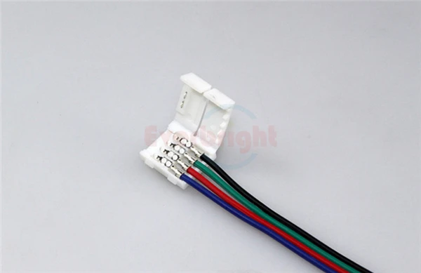 10 мм 4 контактный RGB разъем с проводным кабелем для SMD 5050 Светодиодная гибкая