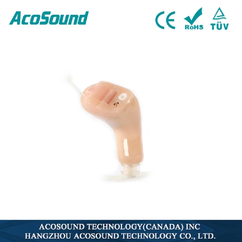 AcoSound мини невидимый CIC слуховой аппарат цифровой слуховой аппарат для пожилых людей маленький в ухо усилитель звука 210IF-Plus