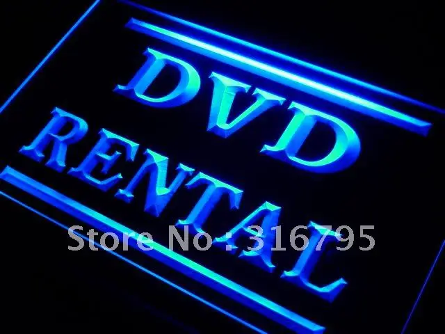 I412 DVD аренда магазин светодиодный неоновый светильник переключатель вкл/выкл 20 +