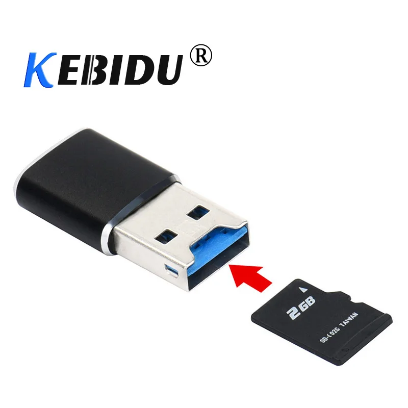Kebidu новейший 5 Гбит/с мини USB 3 0 Micro SD TF OTG кардридер для карты SD/SDXC адаптер