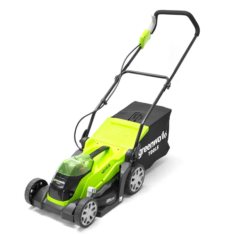 Газонокосилка аккумуляторная Greenworks G40LM35 40V без АКБ и ЗУ (Li Ion аккумулятор ширина