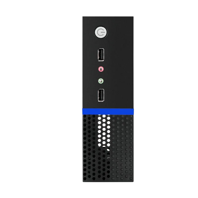 Горячая Распродажа DIY Mini itx HTPC Чехол черный стальной домашний кинотеатр