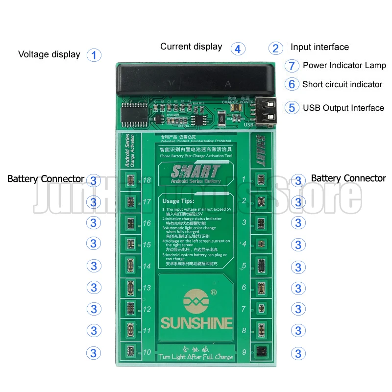 Плата активации батареи для мобильного телефона Android SAM HTC SONY HUAWEI OPPO VIVO LENOVO