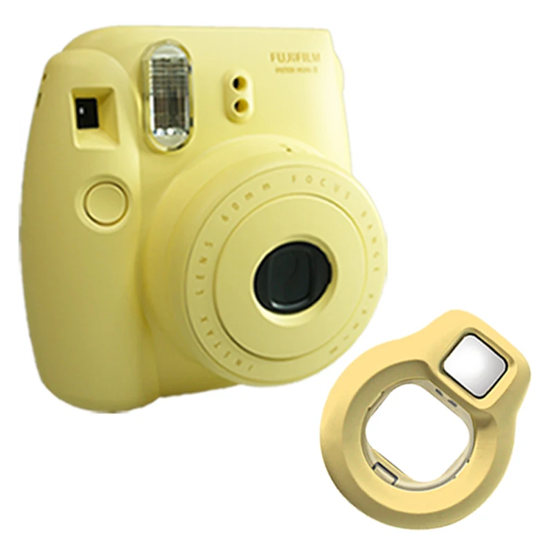Fuji Fujifilm Instax Mini 8 мгновенная фотопленка камера желтый + крупным планом объектив