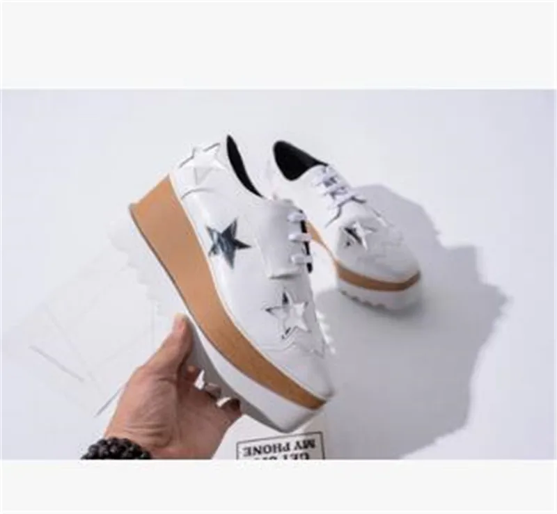 Кроссовки на плоской платформе; женская обувь; Повседневная обувь; zapatos mujer; Эспадрильи на толстой подошве с квадратным носком; Брендовая женская обувь; tenis feminino - Цвет: as pic
