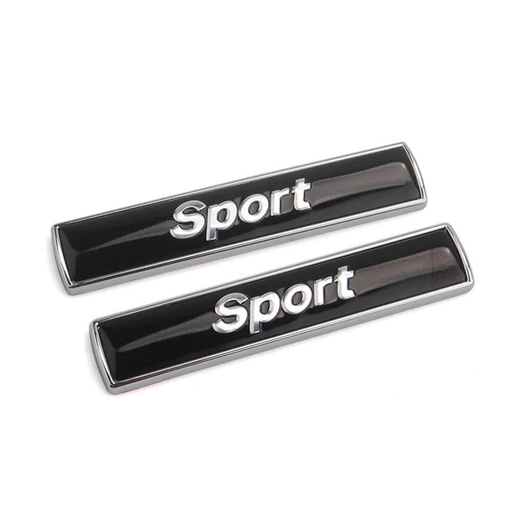 2x Авто 3D Спорт Смола + металлический значок эмблема для стайлинга автомобиля