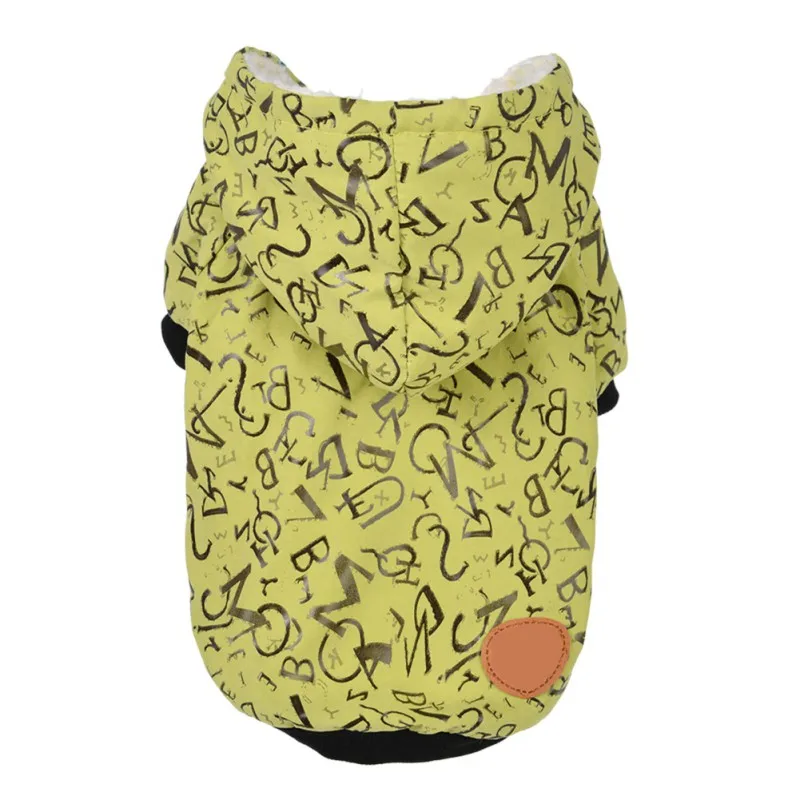 Осенне-зимняя теплая куртка с капюшоном для щенка удобное хлопковое пальто