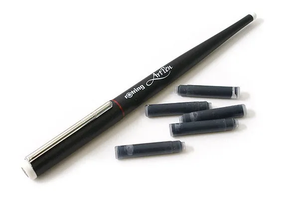 Rotring ручка с красным кольцом, авторучка, авторучка croquis, авторучка, чернильные картриджи