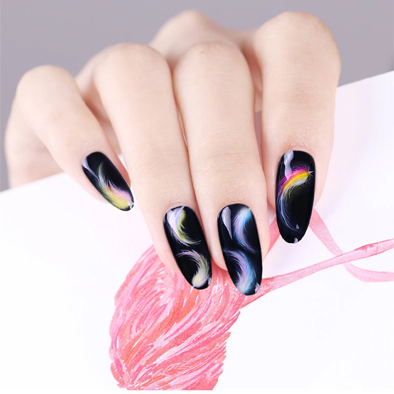 Blossom Gel Varnishes UV Led Nail Lacquer Semi-permanent Smear glue 8ML Polish DIY Flowers Design | Красота и здоровье