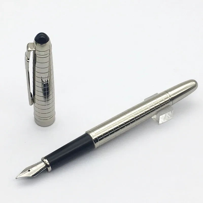 Ручка перьевая JINHAO металлическая серебристая 163 пробы | Канцтовары для офиса и