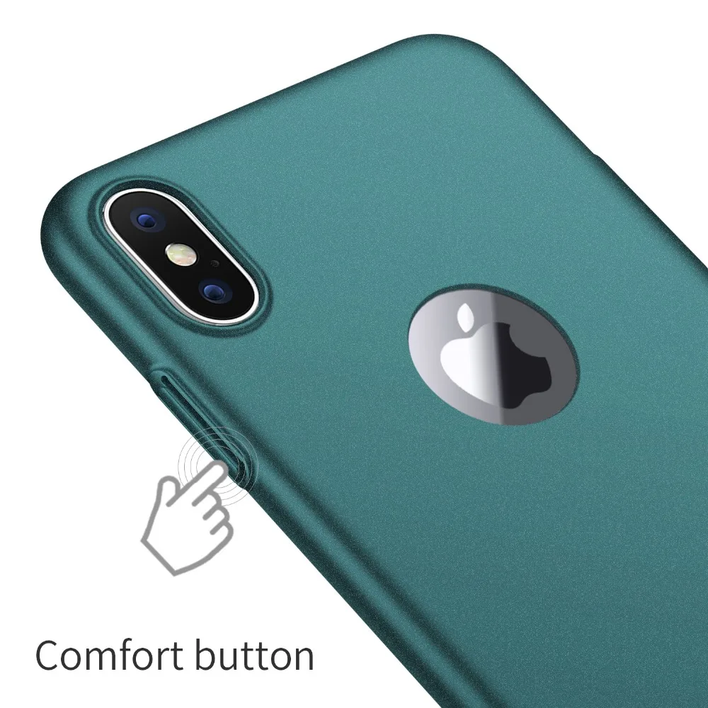 Для iPhone XS Max X XR чехол, ультратонкий минималистичный тонкий защитный чехол для телефона задняя крышка для iPhone 8 7 6s Plus