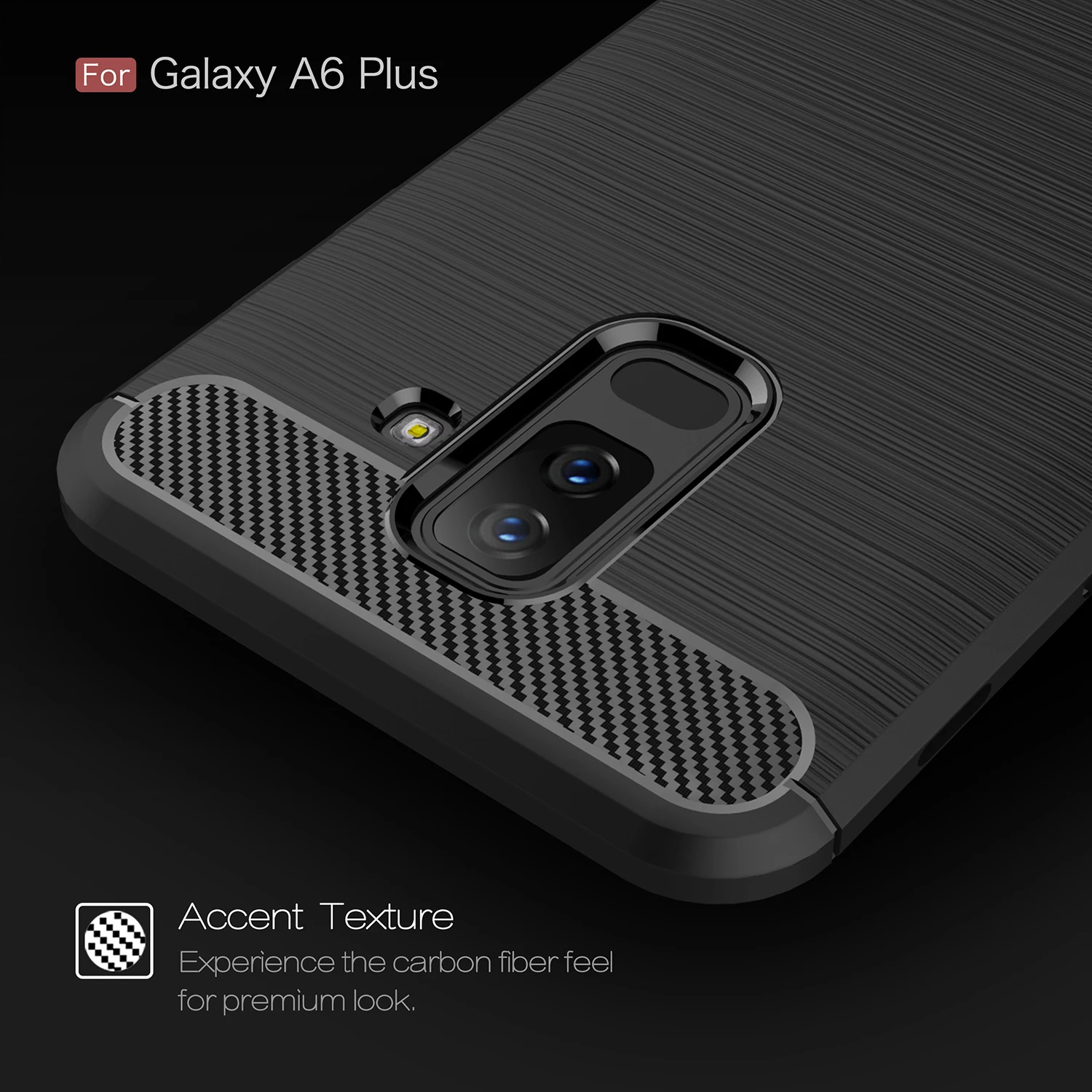 Чехол из углеродного волокна для Samsung Galaxy A6 Plus 2018 чехол A605 6 0 &quotМягкий силиконовый