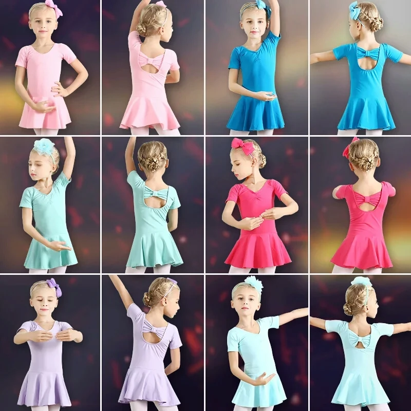 Child Ballet Leotard For Kids 2017 New Summer Pure Cotton Children Dance Clothing Daily Dancing Practice Skirt | Тематическая