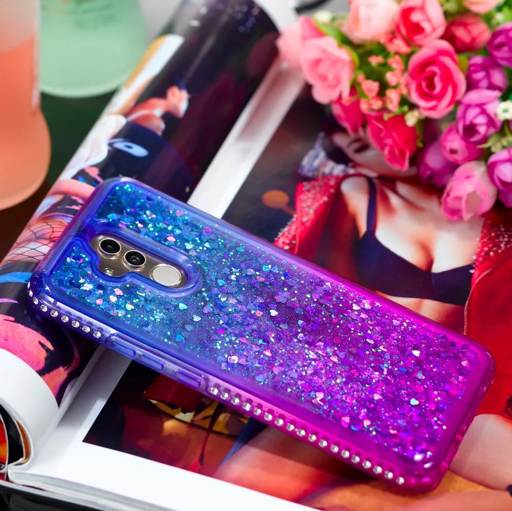 Блестящая блестящая Жидкостная динамика зыбучий песок чехол для Huawei Mate 20 Lite P Smart