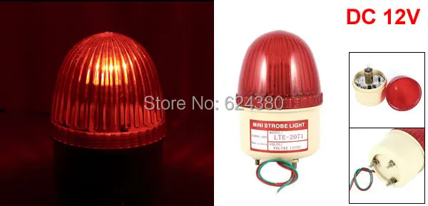 DC 12V 24V AC 220V 110V Промышленная вращающаяся стробоскопическая вспышка красный сигнал