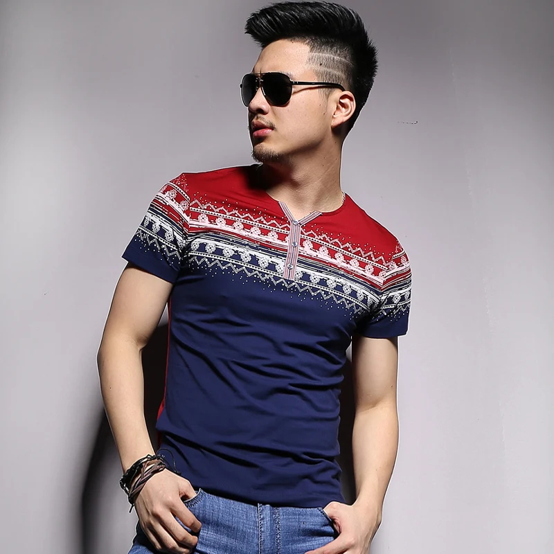 hot sale 2015 summer fashion men casual short sleeve t shirts | Мужская одежда